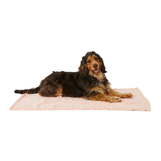 Pets at Home Spotty Puppy Blanket Pink