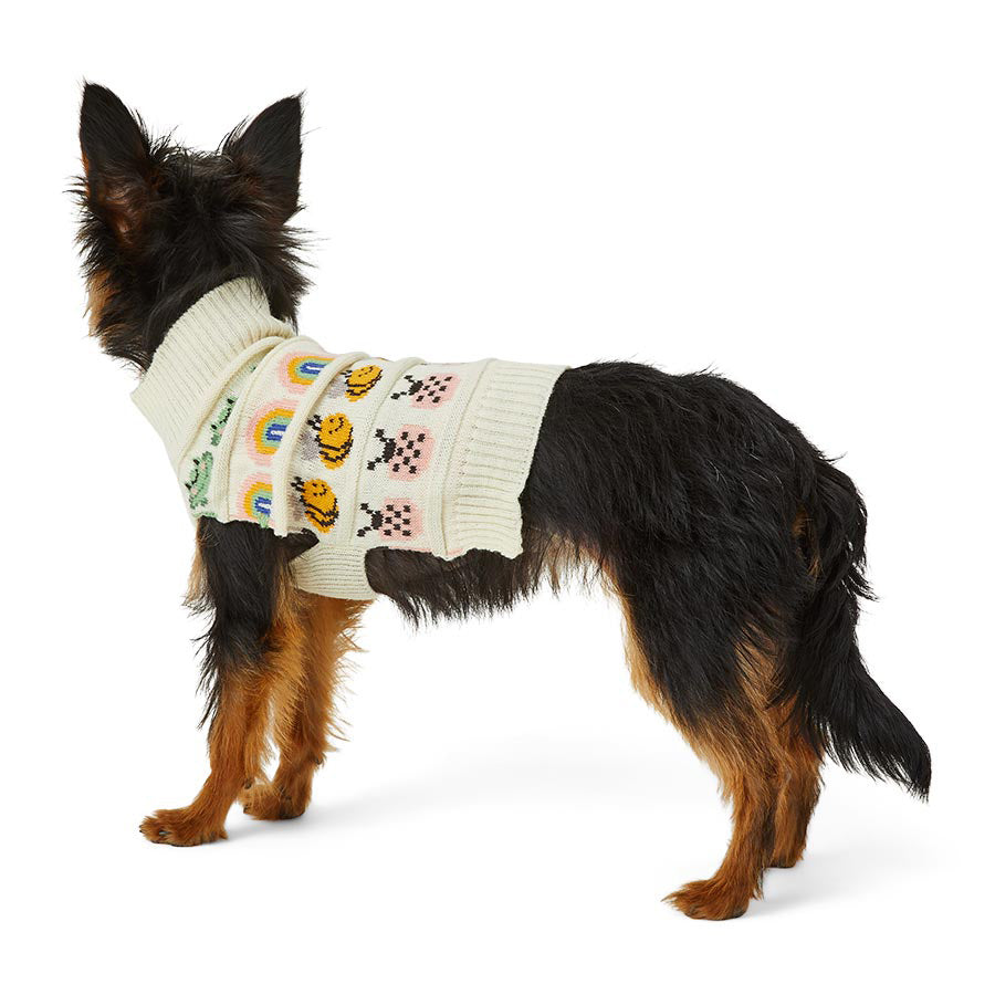 Just For Puppy Knitted Creatures Jumper Natural