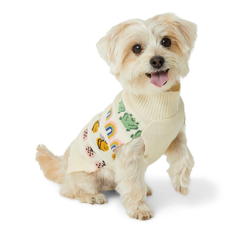 Just For Puppy Knitted Creatures Jumper Natural