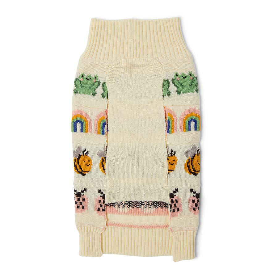Just For Puppy Knitted Creatures Jumper Natural