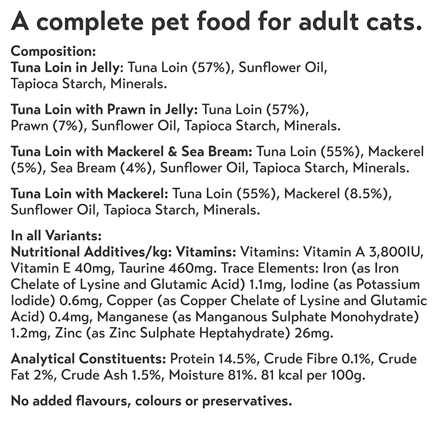 Seriously Good Wet Adult Cat Food Fish Jelly