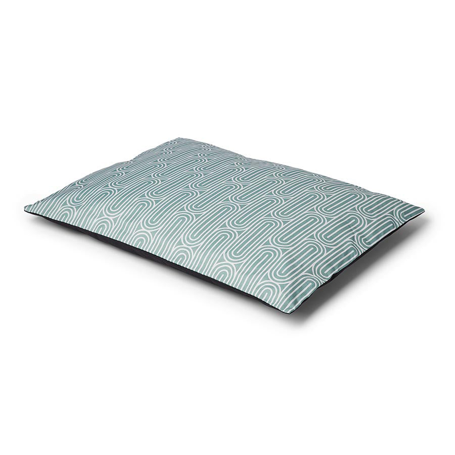 Pets at Home Ripple Print Dog Pillow Mattress Grey Medium