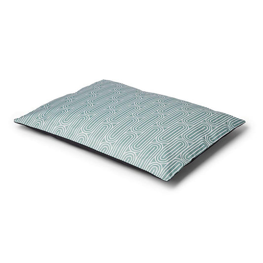 Pets at Home Ripple Print Dog Pillow Mattress Grey Medium