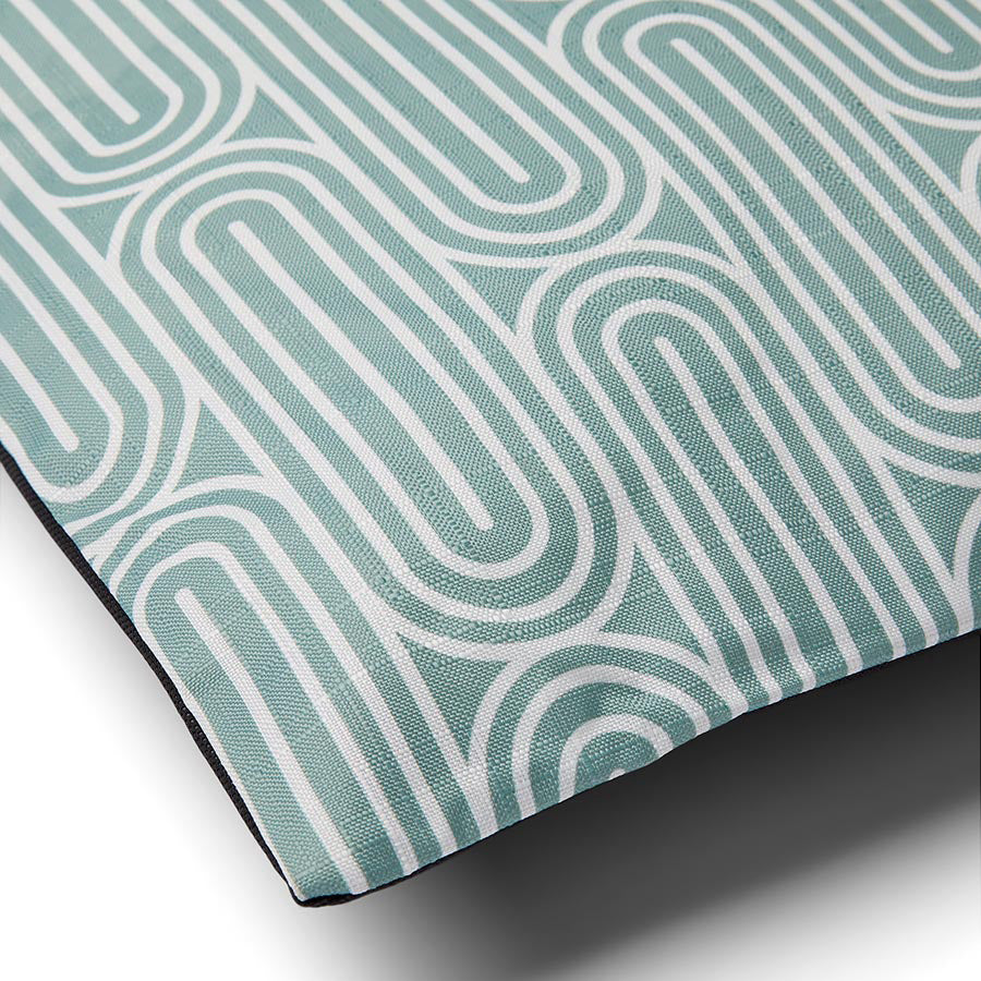 Pets at Home Ripple Print Dog Pillow Mattress Grey Medium