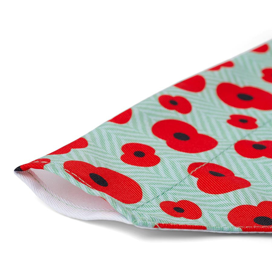 Royal British Legion Poppy Print Dog Bandana
