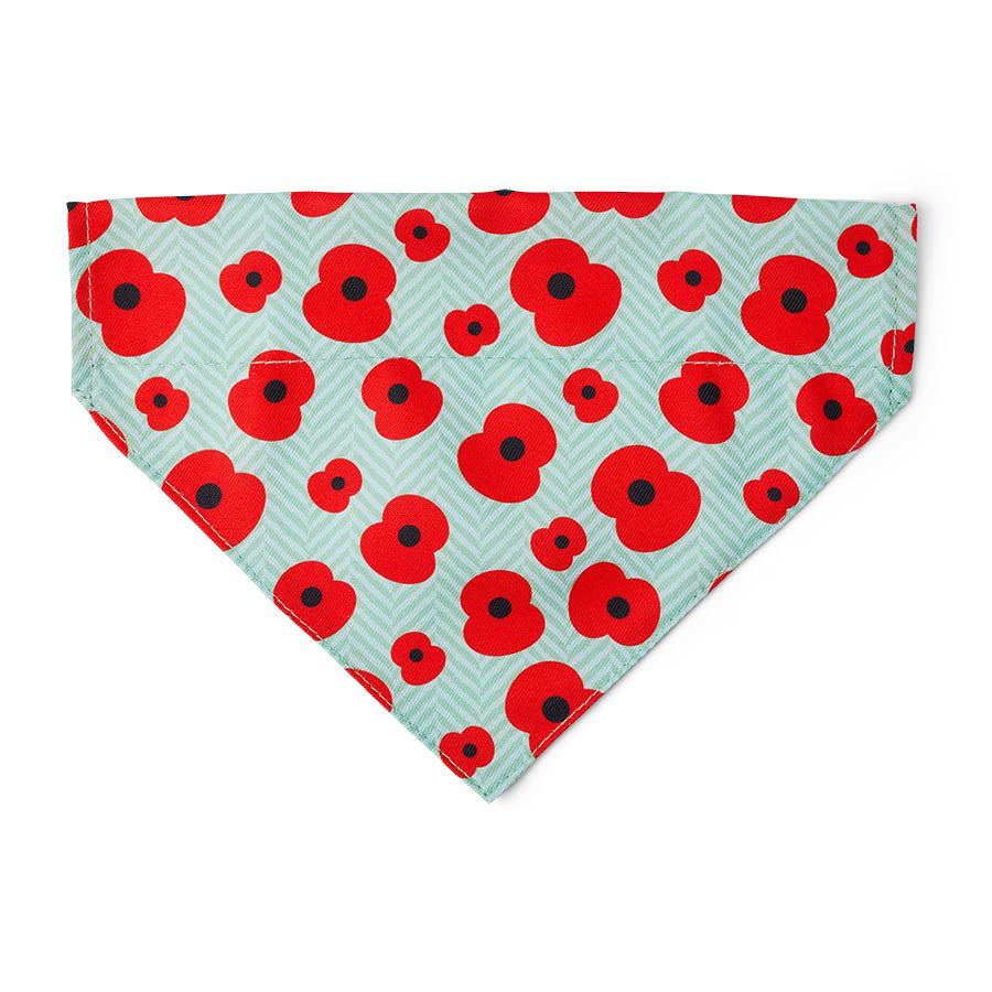 Royal British Legion Poppy Print Dog Bandana