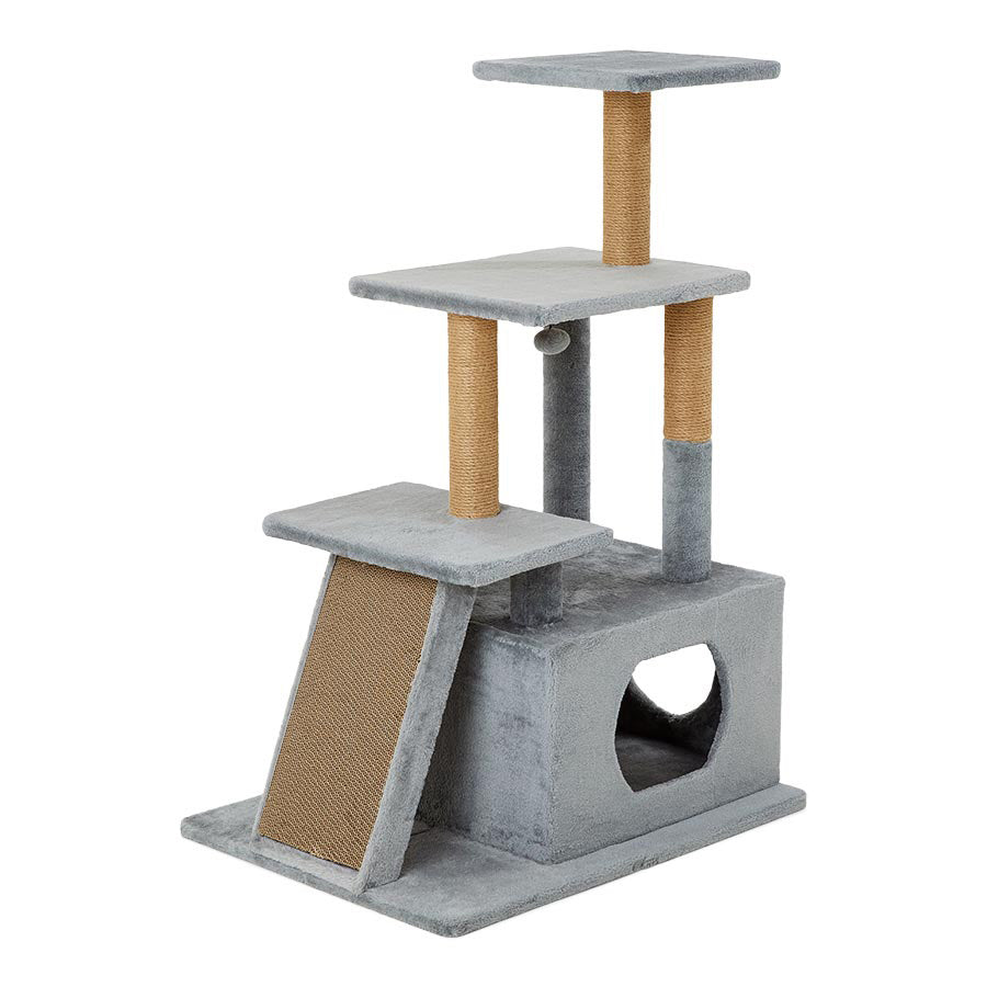 Pets at Home Double Level Cat Activity Centre Grey
