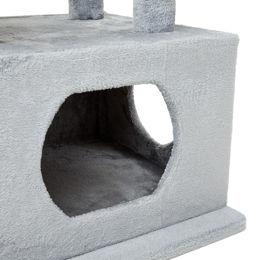 Pets at Home Double Level Cat Activity Centre Grey