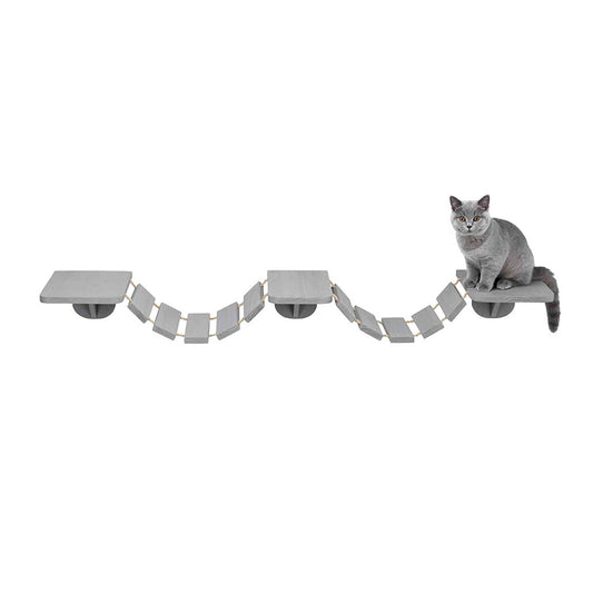 Trixie Cat Climbing Wall Mounting Ladder Taupe