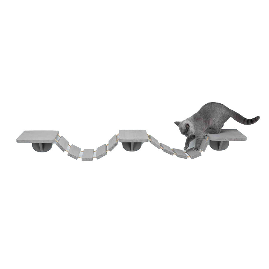 Trixie Cat Climbing Wall Mounting Ladder Taupe