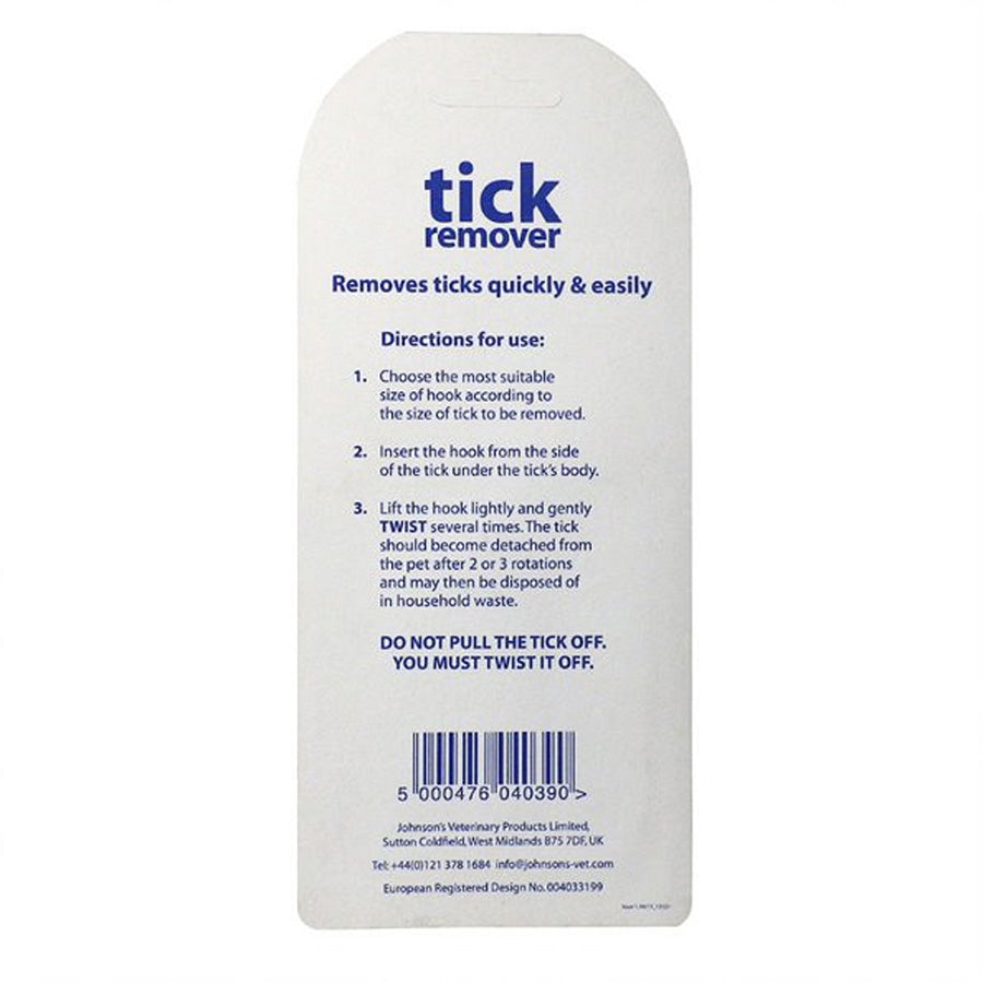 Johnsons Tick Remover for Cats, Dogs & Horses