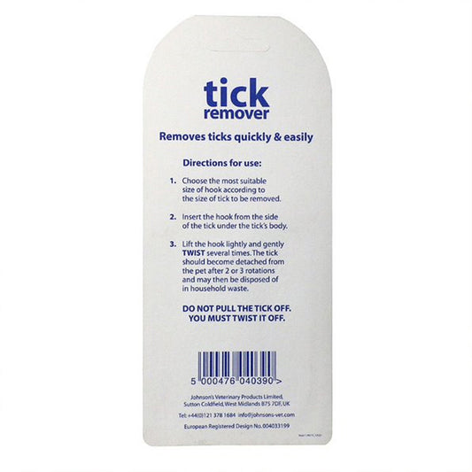 Johnsons Tick Remover for Cats, Dogs & Horses