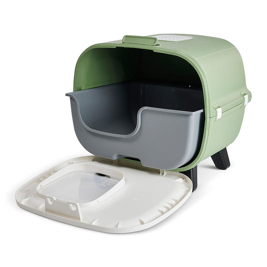 Savic Mira De Luxe Cat Toilet Botanical Green Medium