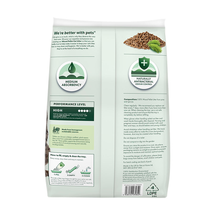 Pets at Home Pine & Spruce Aroma Pellet Cat Litter