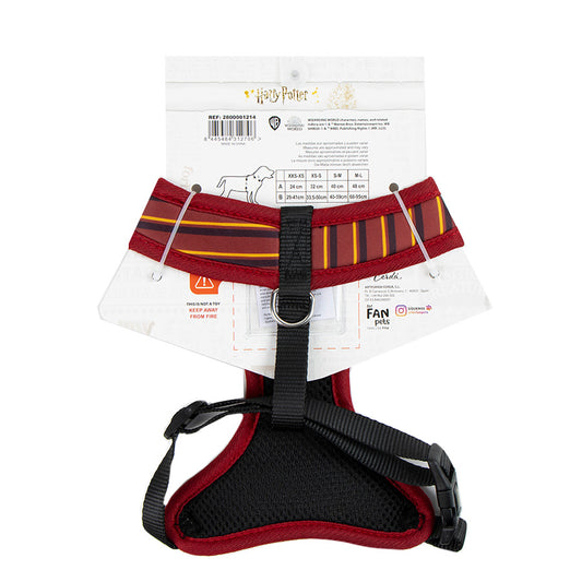 Harry Potter Gryffindor Dog Harness Red