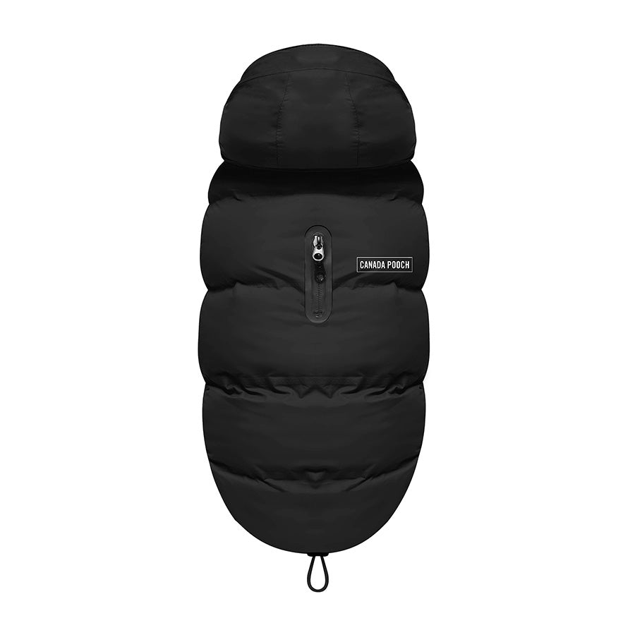 Canada Pooch Waterproof Puffer Dog Jacket Black X Small