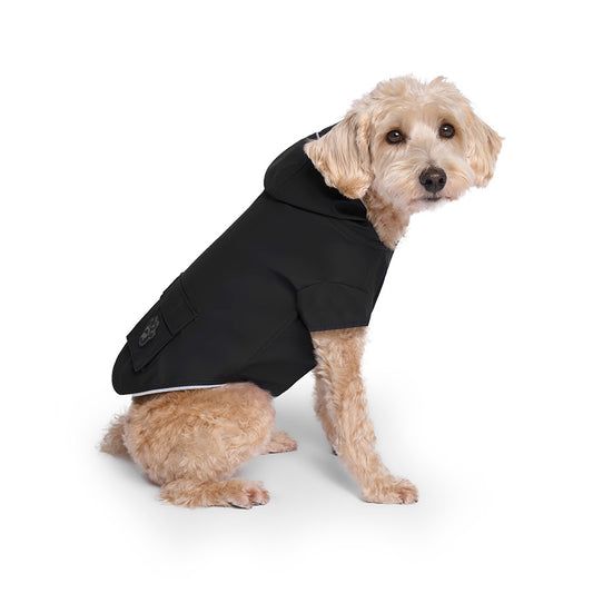 Canada Pooch Torrential Tracker Dog Raincoat Black