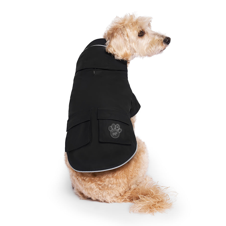 Canada Pooch Torrential Tracker Dog Raincoat Black
