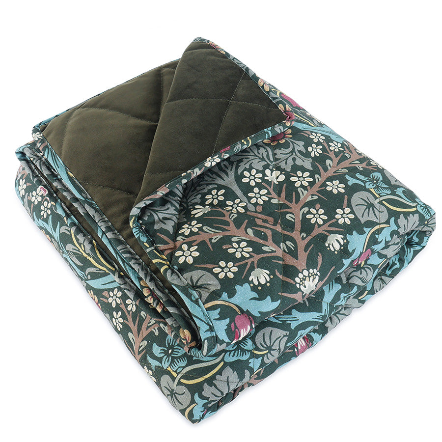 William Morris Pet Blanket Blackthorn Print