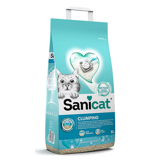 Sanicat Marseille Soap Scented Clumping Cat Litter 8 Litre