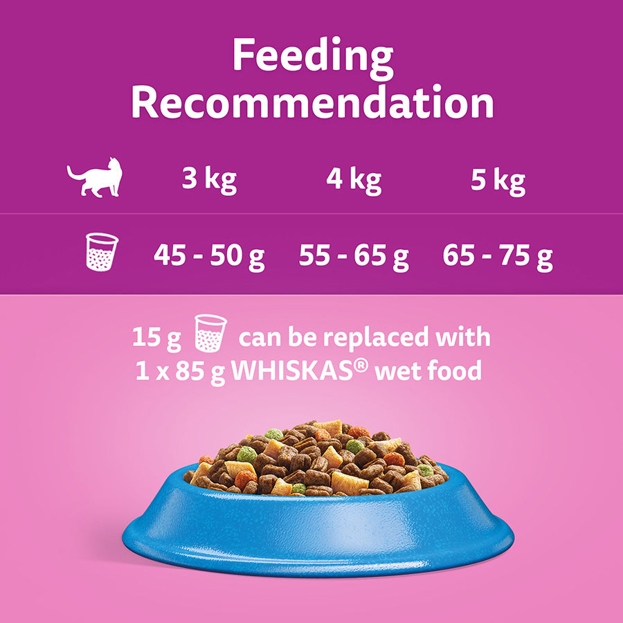 Whiskas 1+ Adult Dry Cat Food with Tuna 7kg