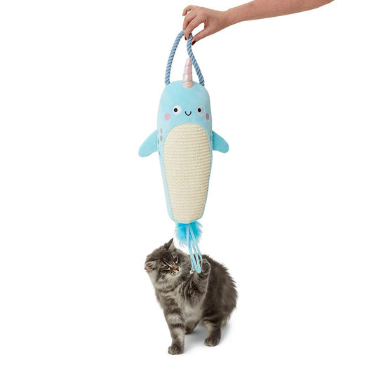 Pets at Home Kitten Hanging Narwhal Scratcher