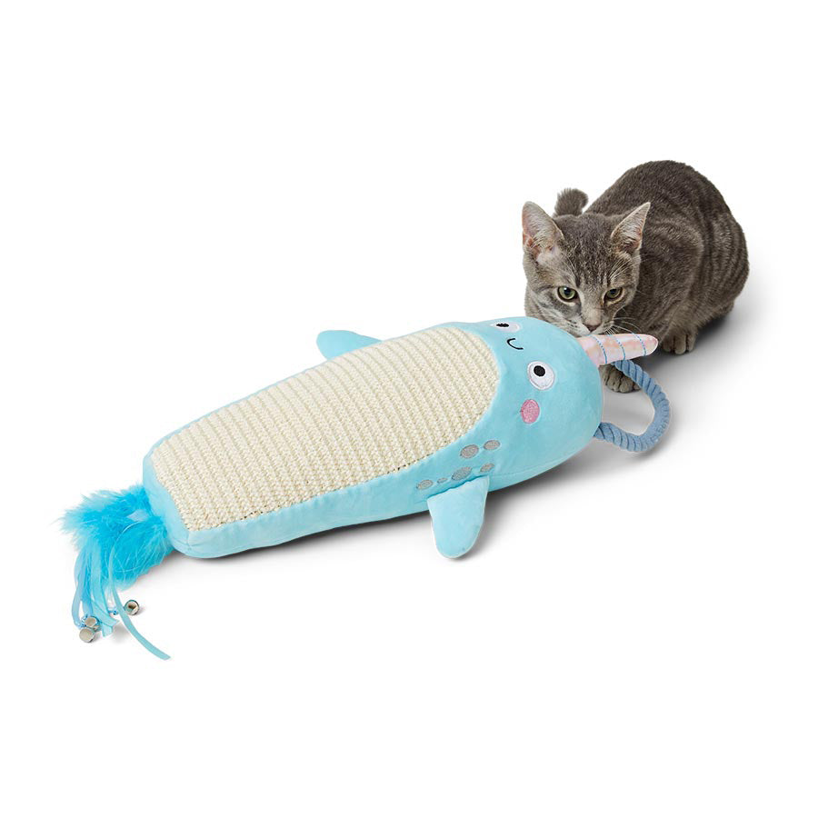 Pets at Home Kitten Hanging Narwhal Scratcher