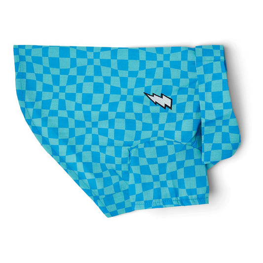 Pets at Home Checkerboard Collared Dog Shirt Blue