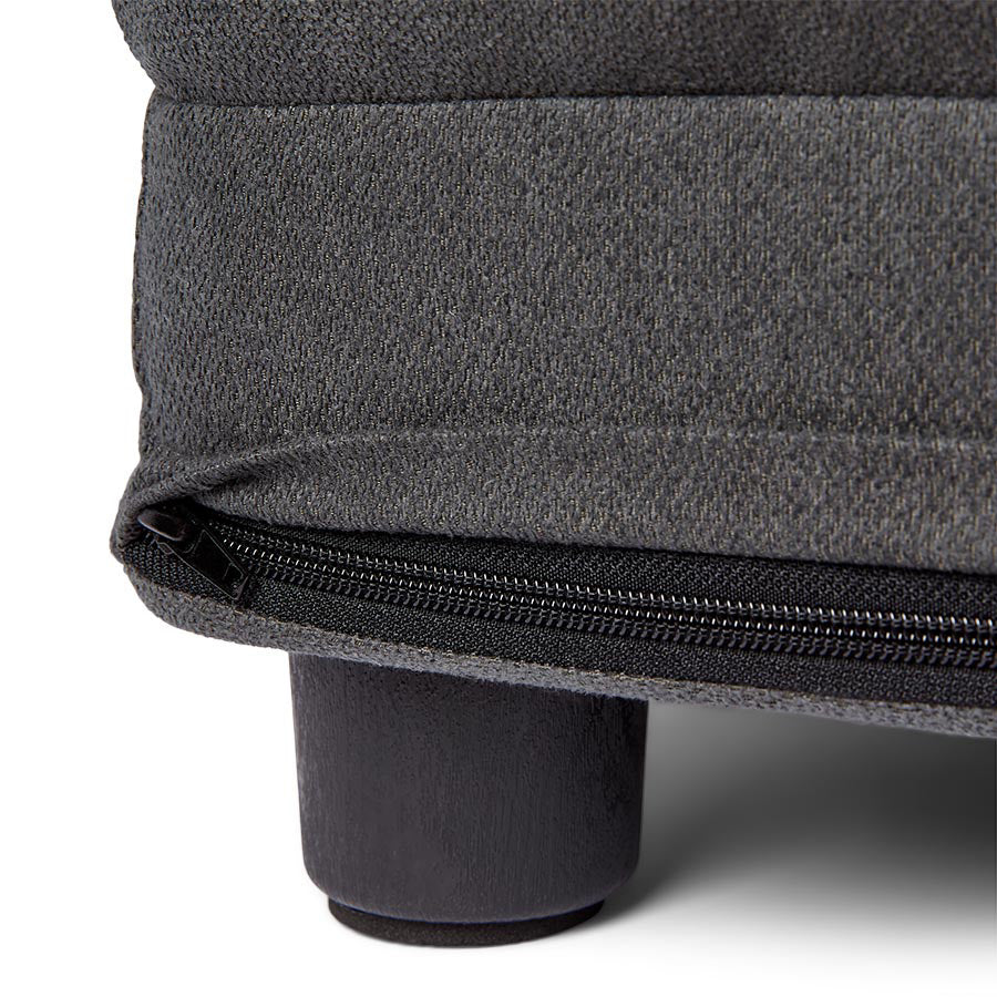 Noble Luxury Raised Bolstered Dog Mattress Grey Medium