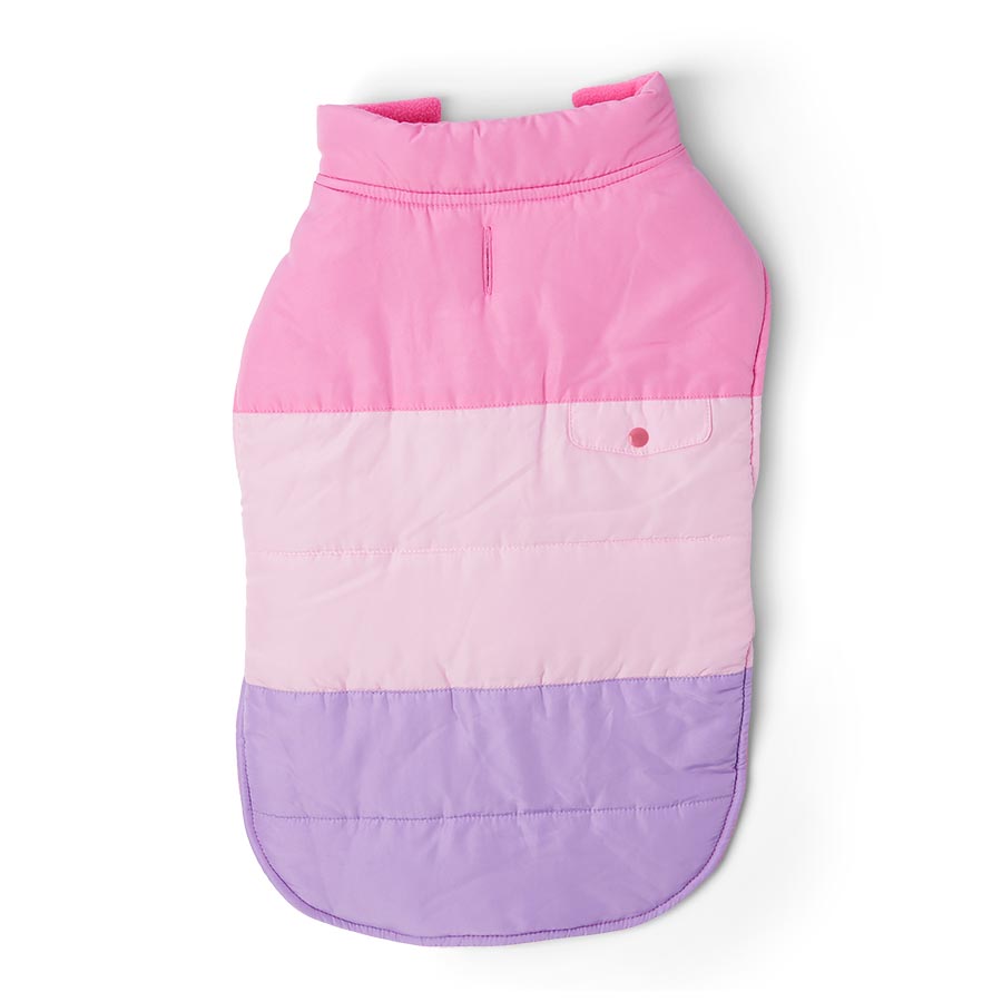 Pets at Home Colourblock Dog Jacket Pink