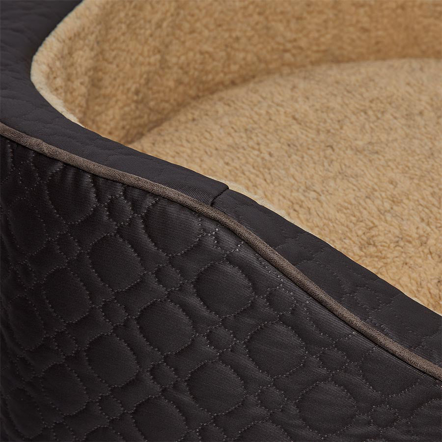 Wainwright's Extra Support Quilted Oval Dog Bed Espresso