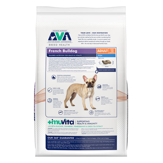 AVA Veterinary Approved French Bulldog Dry Adult Dog Food 12kg