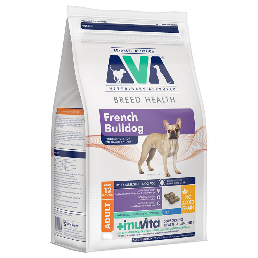 AVA Veterinary Approved French Bulldog Dry Adult Dog Food 12kg