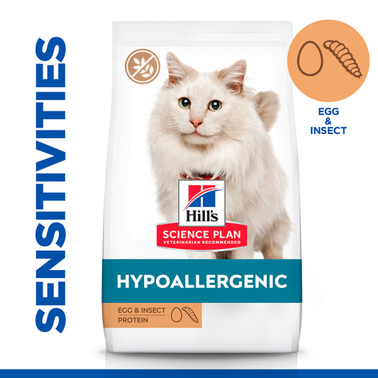 Hill's Science Plan Hypoallergenic Dry Adult Cat Food Insect and Egg Protein 7kg