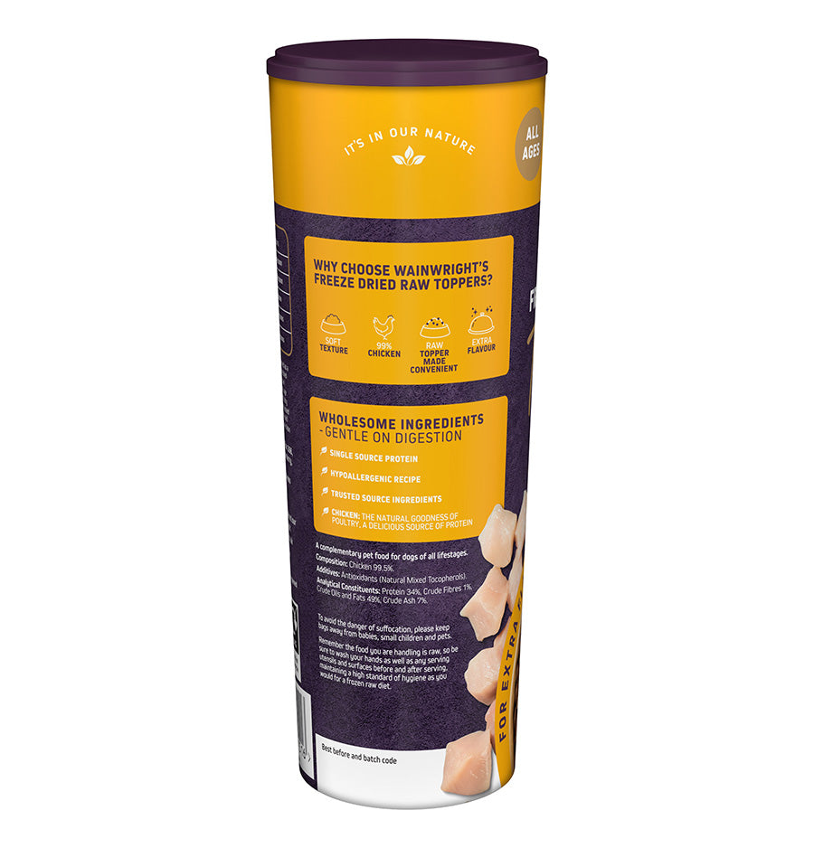 Wainwright's Freeze Dried Raw Dog Food Toppers Sprinkle Chicken 50g