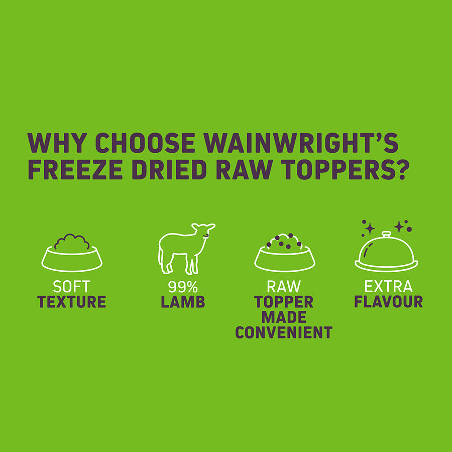 Wainwright's Freeze Dried Raw Dog Food Toppers Sprinkles Lamb 50g