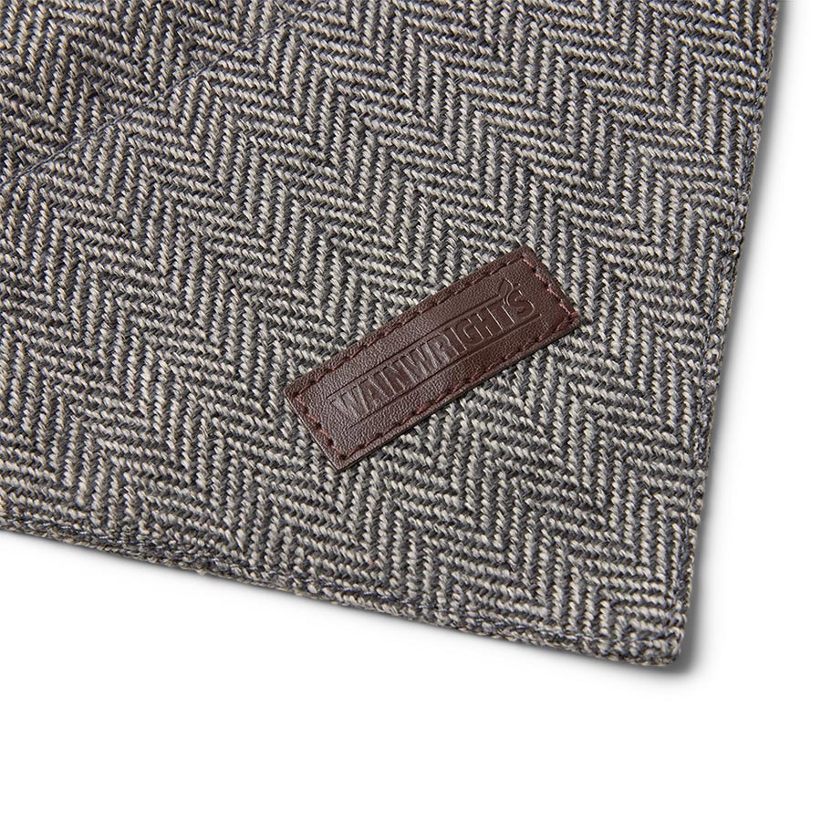 Wainwright's Herringbone Dog Bowtie & Bandana Set Grey