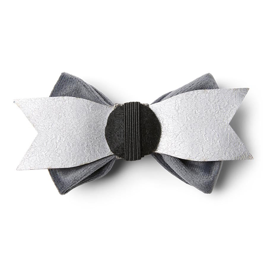 Wainwright's Herringbone Dog Bowtie & Bandana Set Grey