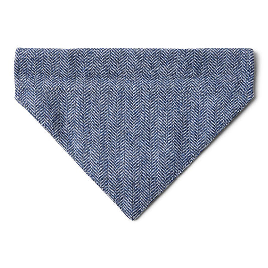 Wainwright's Herringbone Bowtie & Bandana Set Navy