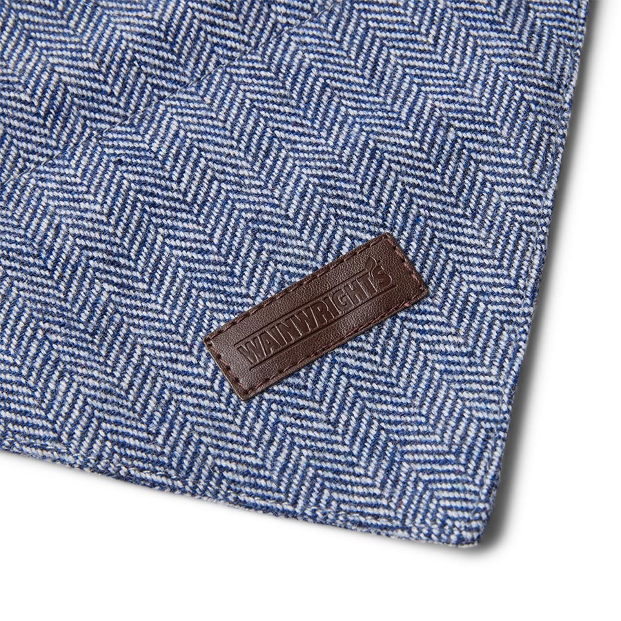 Wainwright's Herringbone Bowtie & Bandana Set Navy