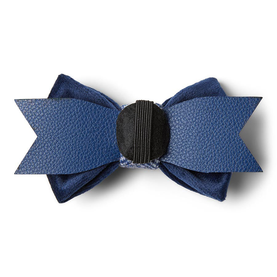 Wainwright's Herringbone Bowtie & Bandana Set Navy