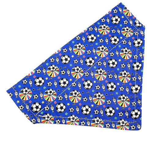 Franky's Bowtique Football Print Pet Bandana Blue