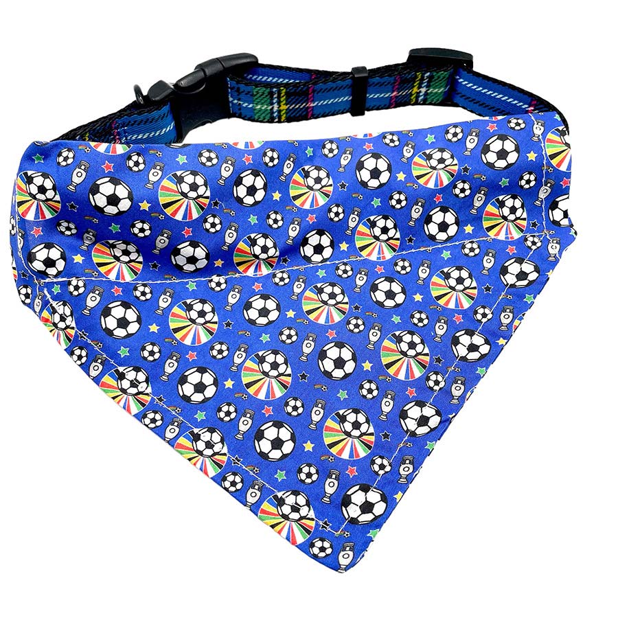 Franky's Bowtique Football Print Pet Bandana Blue