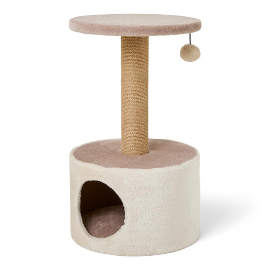 Pets at Home Pepper Scratch & Snooze Cat Hideaway Natural