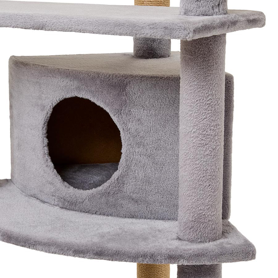 Pets at Home Lily Climb & Hide Cat Tower Grey