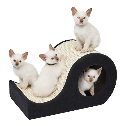 Pets at Home Somers Scratch & Slide Cat Tower Brown