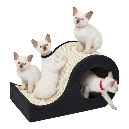 Pets at Home Somers Scratch & Slide Cat Tower Brown