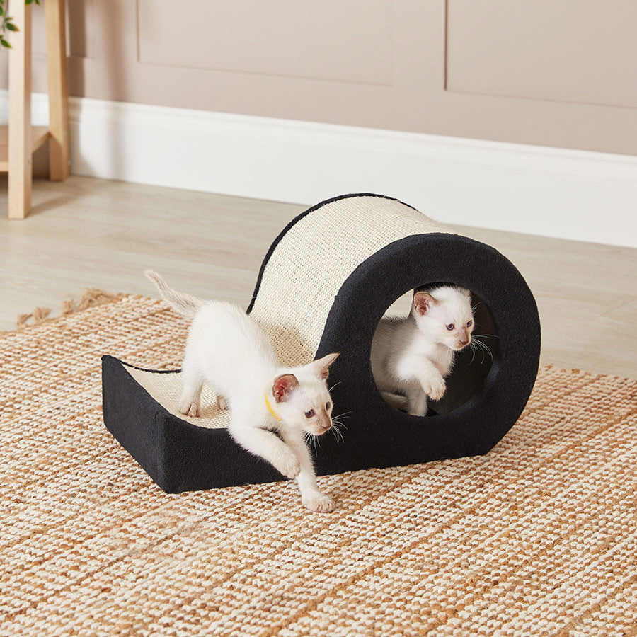 Pets at Home Somers Scratch & Slide Cat Tower Brown