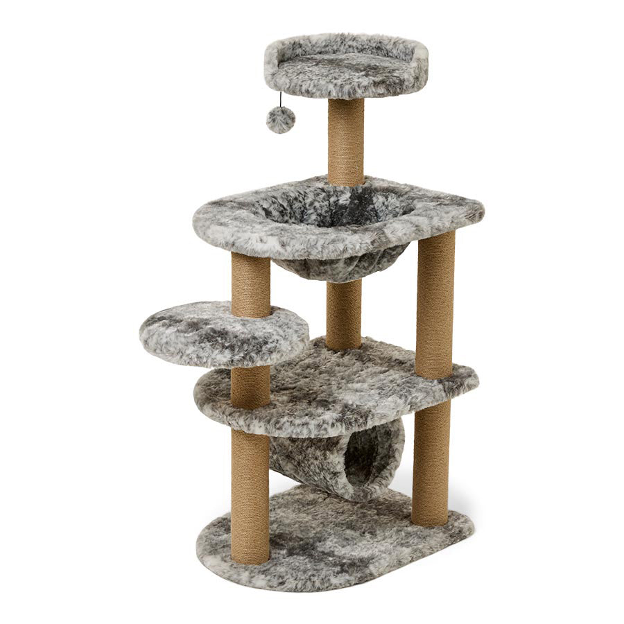 Pets at Home Smudge Multi Level Nap & Play Cat Tower Grey