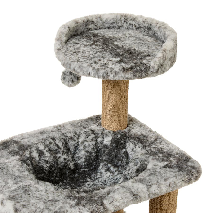 Pets at Home Smudge Multi Level Nap & Play Cat Tower Grey
